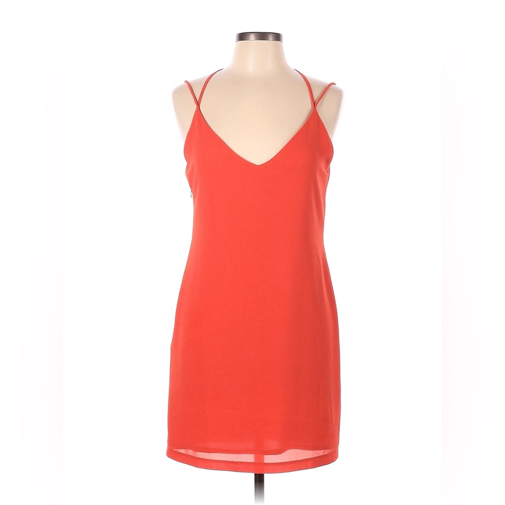 Three of Something Orange Mini Dress M